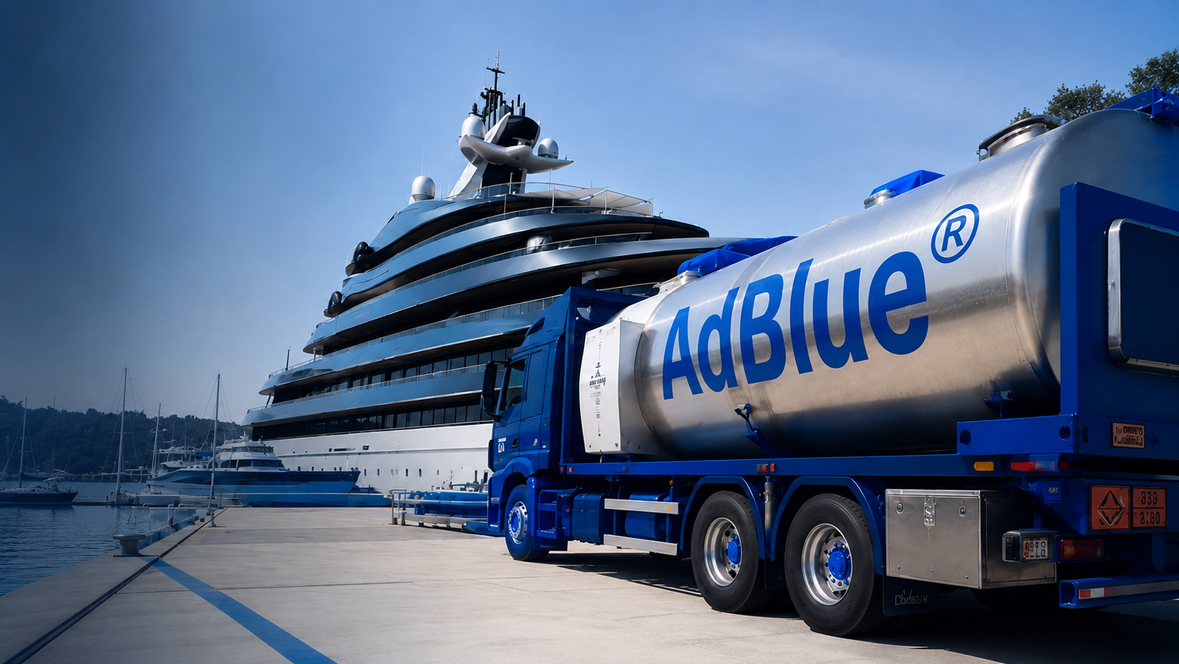 AdBlue cisterna pored jahte